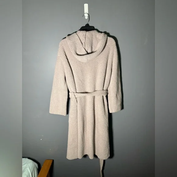 Barefoot Dreams CozyChic Ribbed Hooded Robe Mens Size 1 - Picture 4 of 6